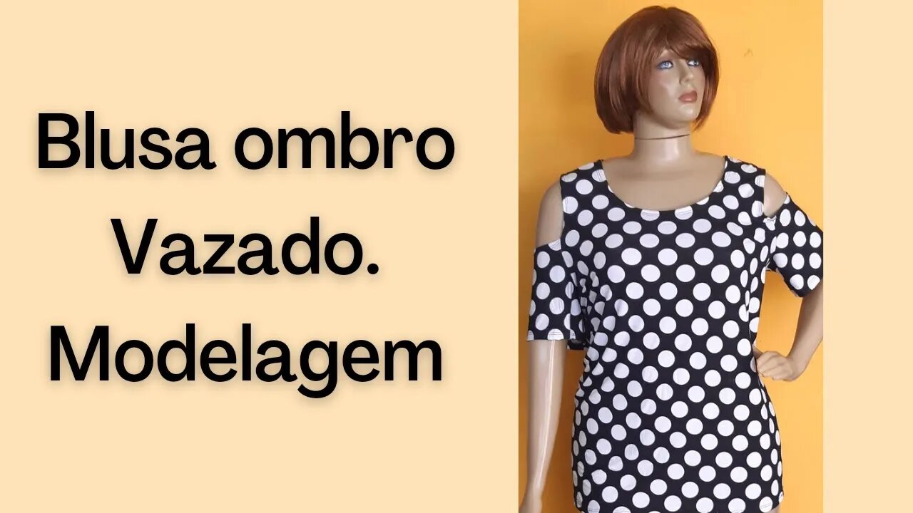 Blusa ombro Vazado modelagem linda que só