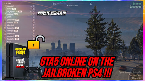 *NEW* PRIVATE SERVERS ON GTA ONLINE FOR THE JAILBROKEN PS4!