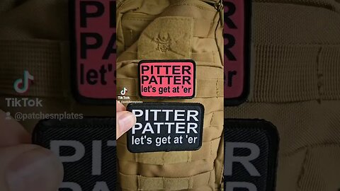 pitter patter lets get at er morale patch #shorts