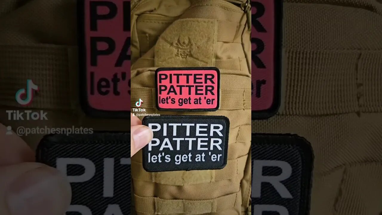 pitter patter lets get at er morale patch #shorts