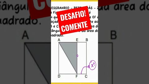 Desafio INSANO com figuras planas.... consegue?