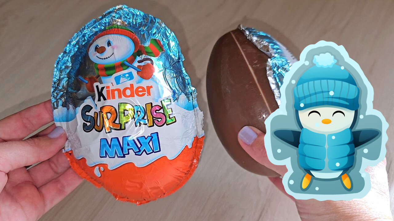 Egg Kinder Surprise Maxi opening, asmr