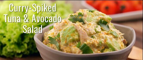 KETO RECIPE : KETO CURRY SPIKED TUNA AND AVOCADO SALAD