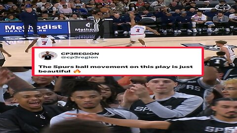 The Spurs ball movement was perfect 😮‍💨🔥