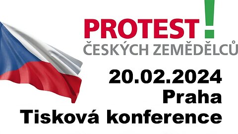 20.2.2024 - Praha - Protest českých zemědělců - Tisková konference