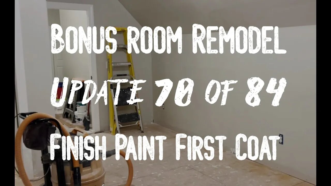 Bonus Room Remodel: Project 06 Update 70 of 84 - First Coat Of Finish Paint