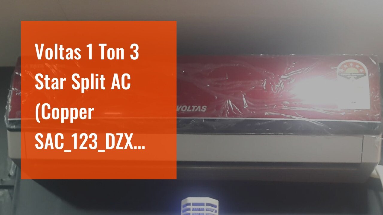 Voltas 1 Ton 3 Star Split AC (Copper SAC_123_DZX White)