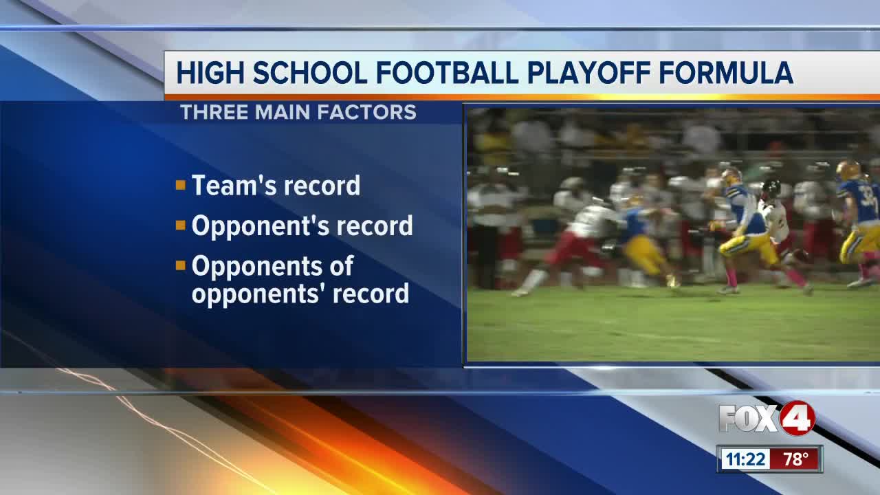 High school football playoff formula