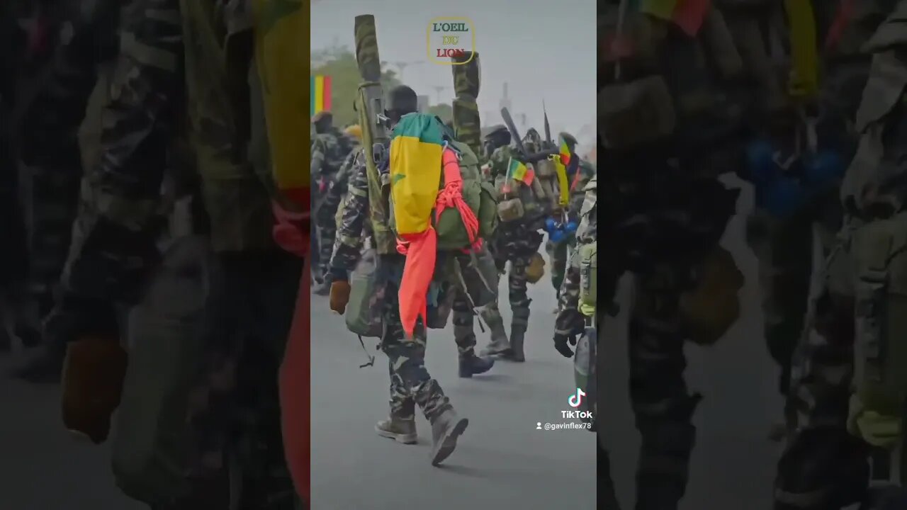 SENEGA SOLDIERS ARE OUT FOR WAR#