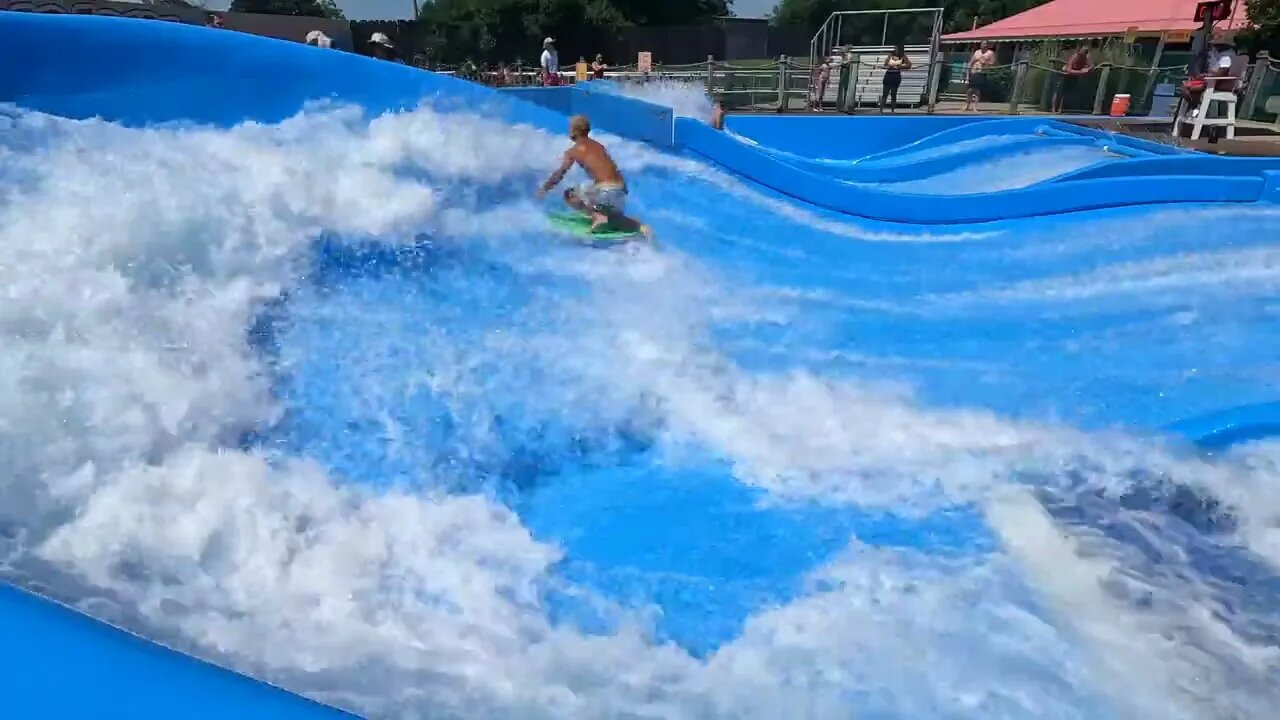 flowrider - Andrew - 7 at Soak City, Kings Island