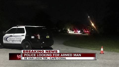 Police surround Cape Coral home looking for an armed man