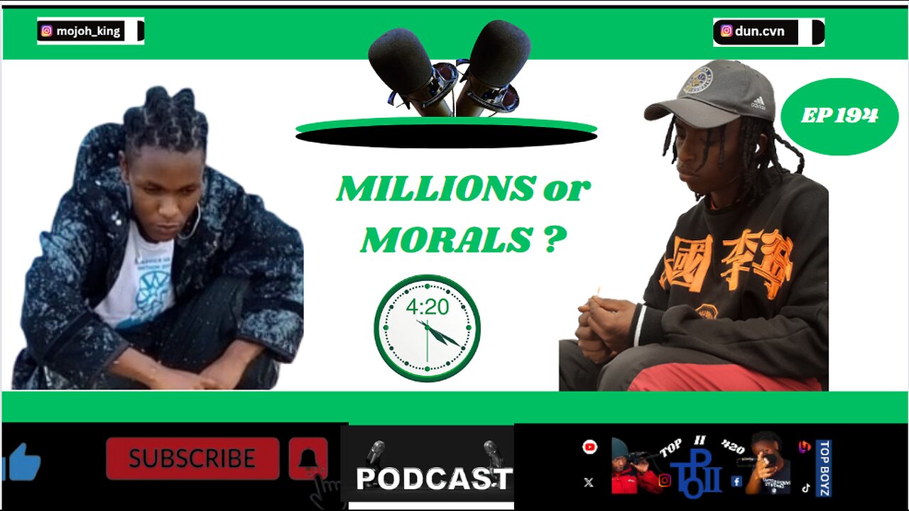 MILLIONS or MORALS ?