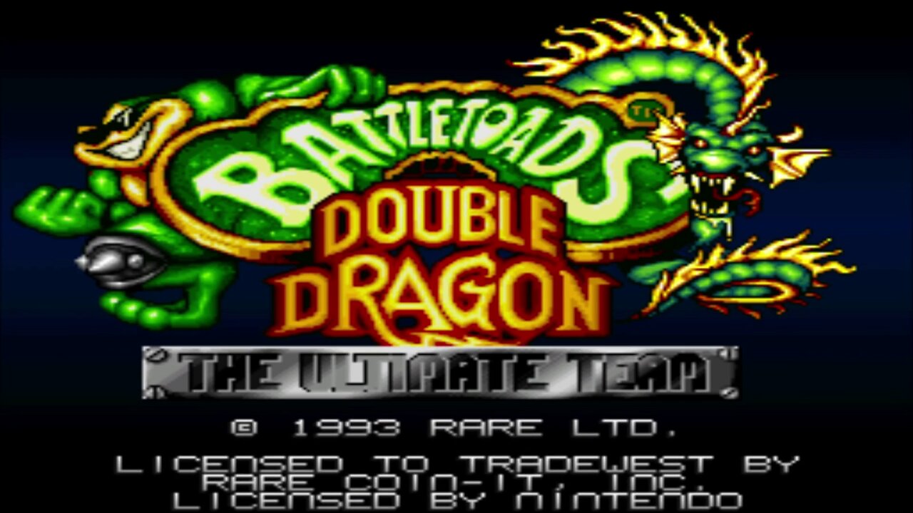 Battletoads/Double Dragon - Full Playthrough - SNES 1993