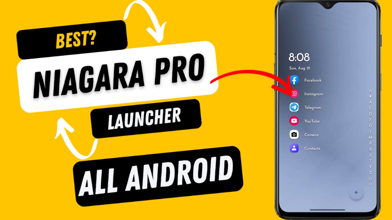 Niagara Launcher Pro Mod Free All Android Devices|Install Niagara Pro Launcher On Your Android|