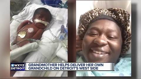 Detroit grandmother delivers own grandchild born 3 months early