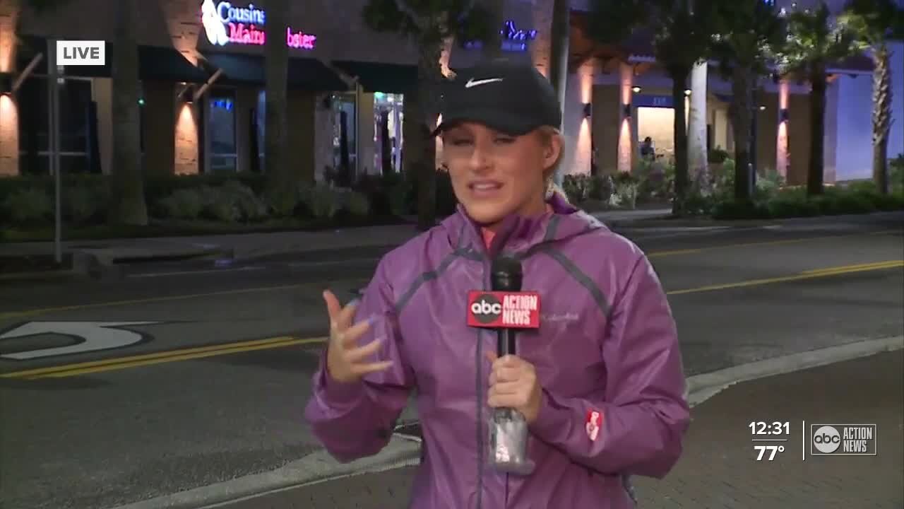 Clearwater Beach is gusty as Elsa blows by