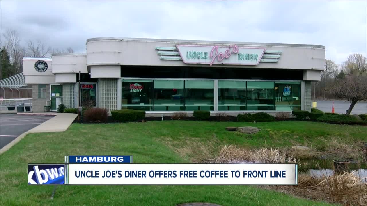 Uncle Joe's Diner offers free coffee, 10% discount to those on front lines