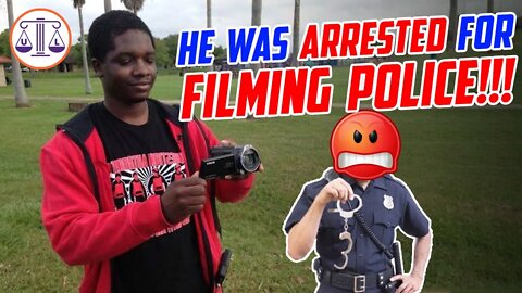 Arrested for FILMING a police station