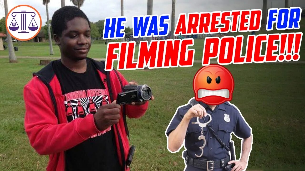 Arrested for FILMING a police station