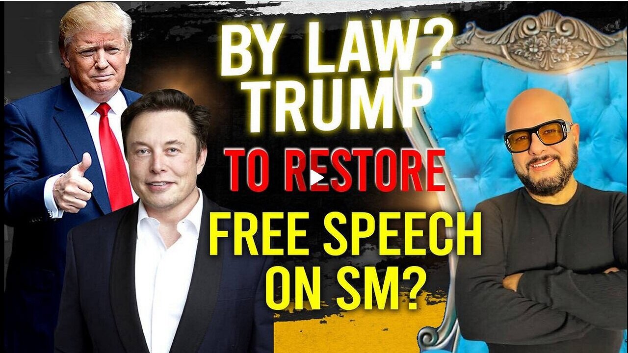 SHOCK NEWS: Trump to restore Free speech in America on All Social Media. There will be no choice!!