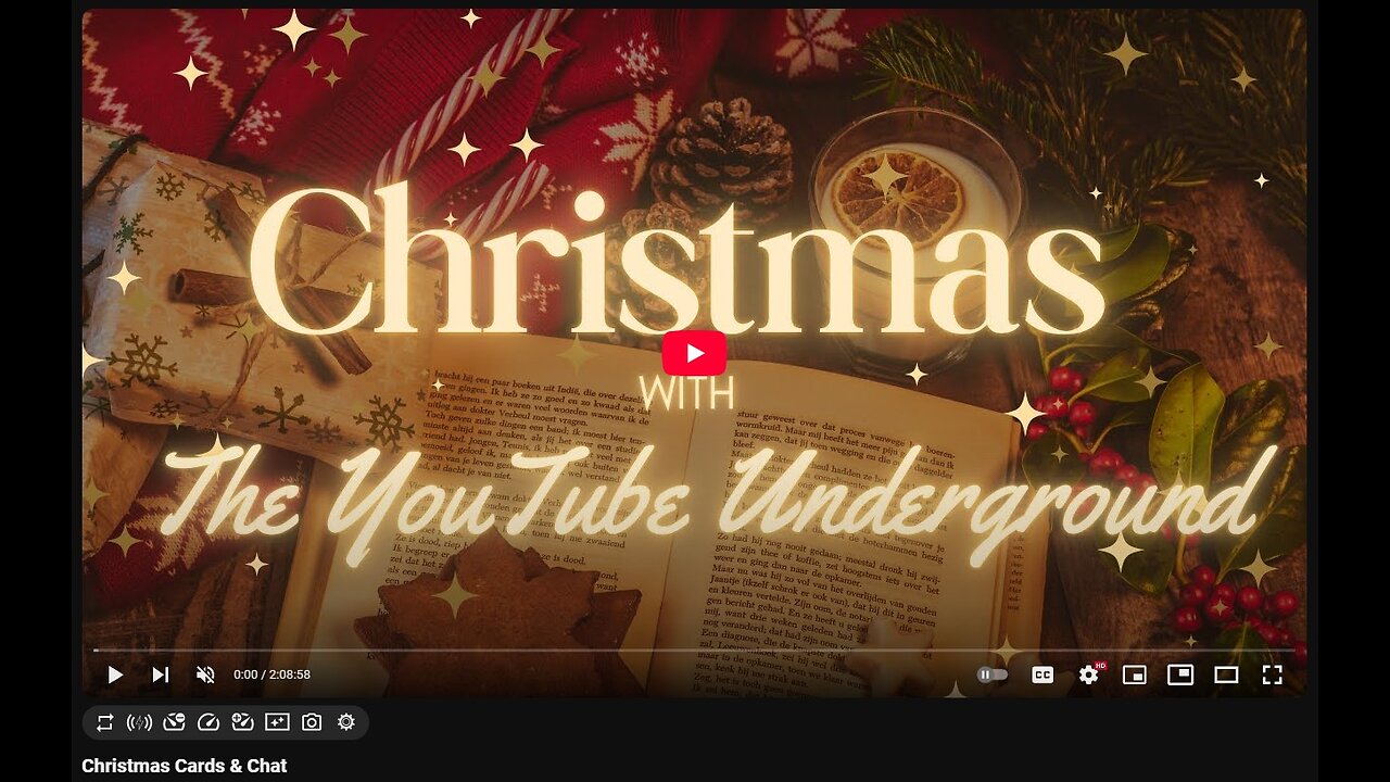 12-21-2024 The YouTube Underground "Christmas Cards & Chat" w/ live