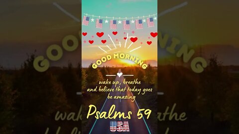 Good Morning! Psalms 59 #shorts