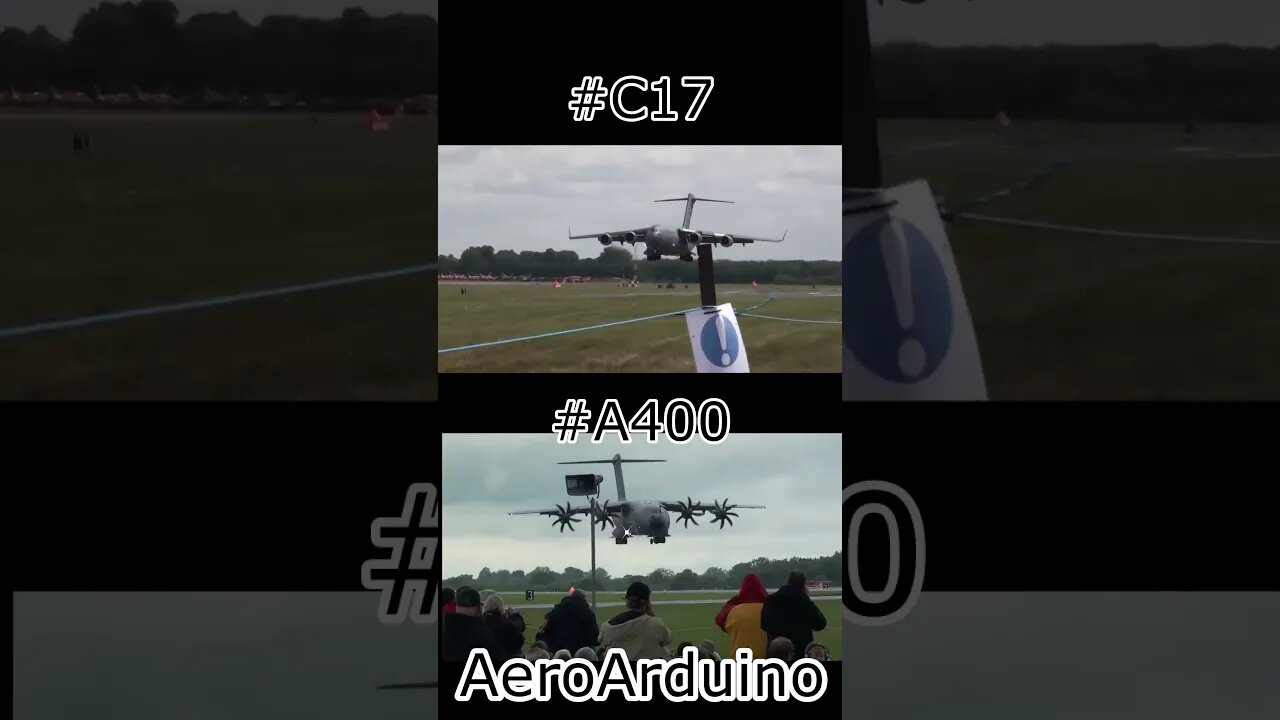 Massive Giants Landing #C17 #A400 #Aviation #Flying #AeroArduino
