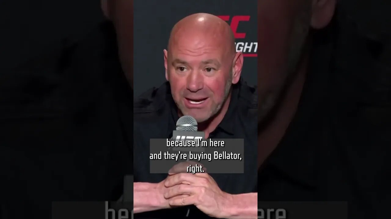 Why would PFL raise money from the Middle East to buy Bellator?! Dana White on rumoured merger