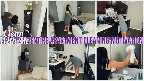 EXTREME ENTIRE APARTMENT CLEAN WITH ME & MAKEUP DECLUTTERING | SPEED CLEANING MOTIVATION | ez tingz