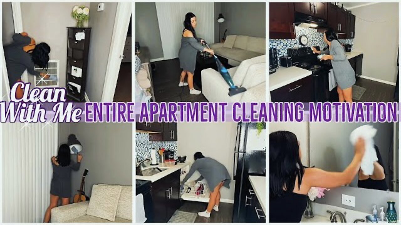 EXTREME ENTIRE APARTMENT CLEAN WITH ME & MAKEUP DECLUTTERING | SPEED CLEANING MOTIVATION | ez tingz