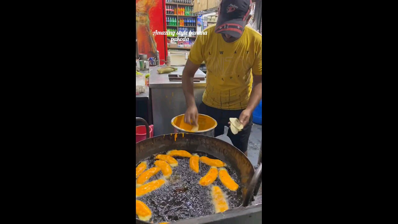 Amazing style making of Banana pakoda