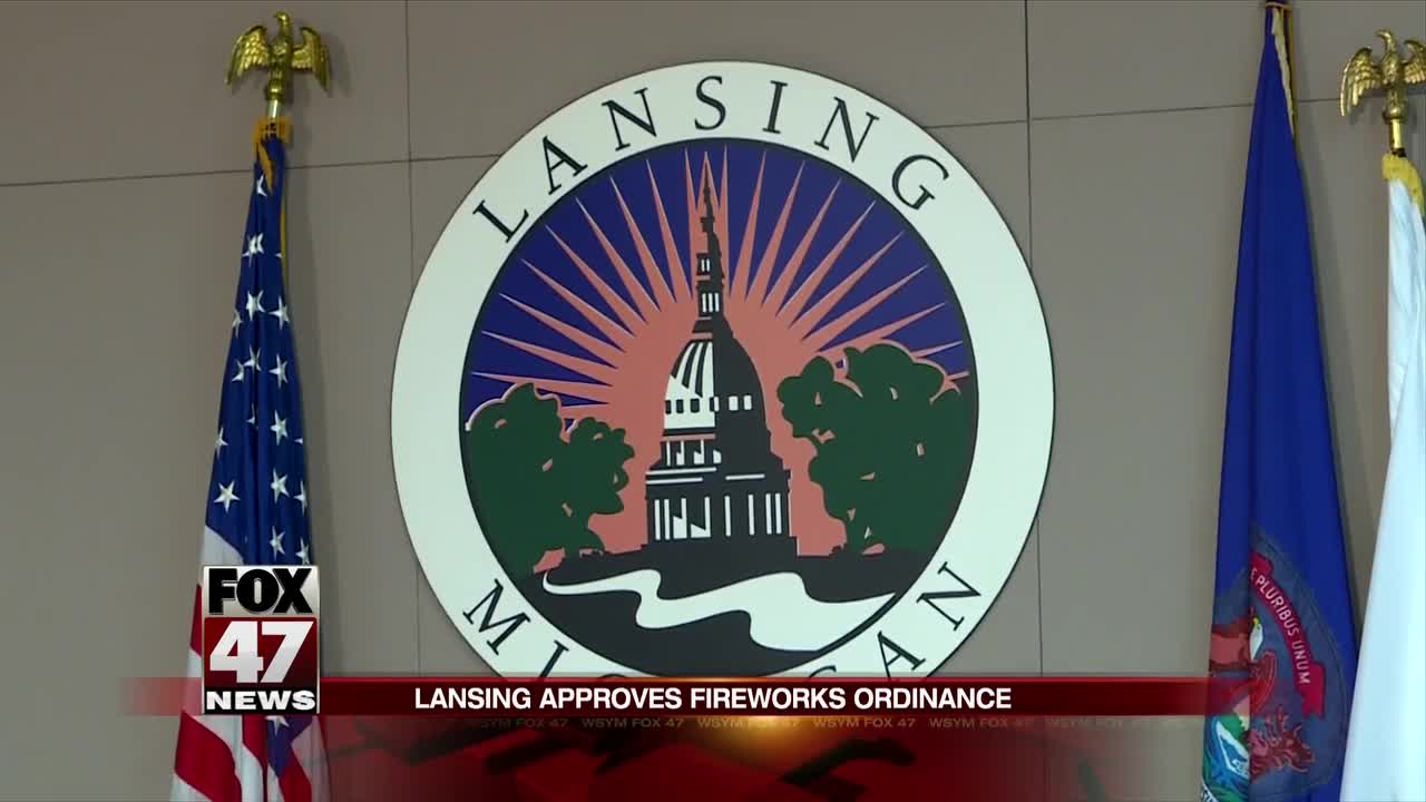 Firework ordinance passes in Lansing