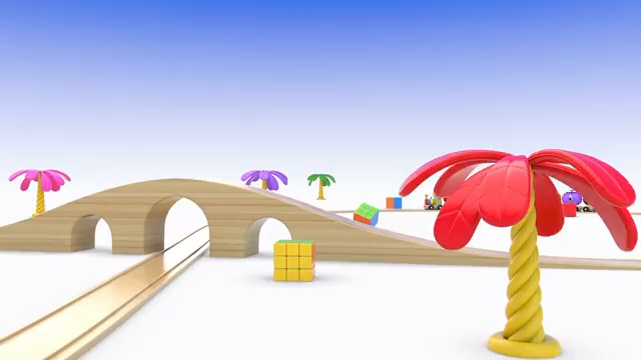 Learn Colors with Preschool Toy Train and Color Balls - Colors Collection for Children