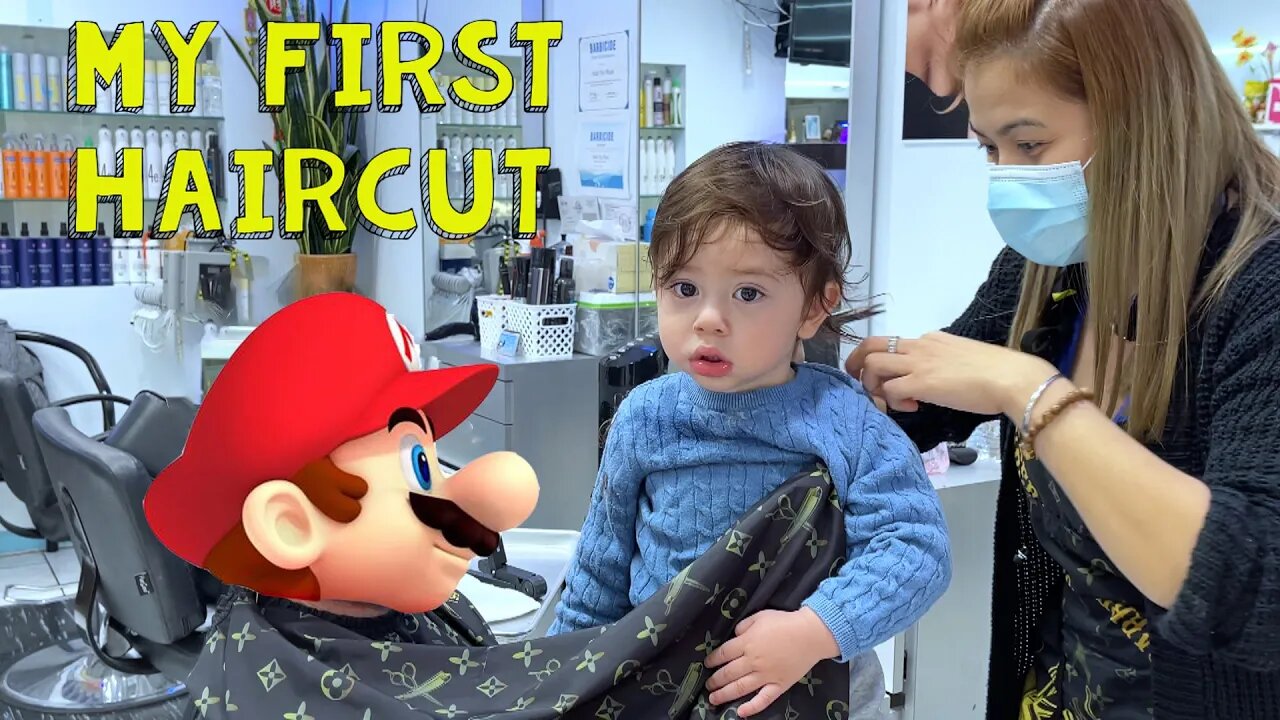 My first haircut - Toddler first trip to the barber