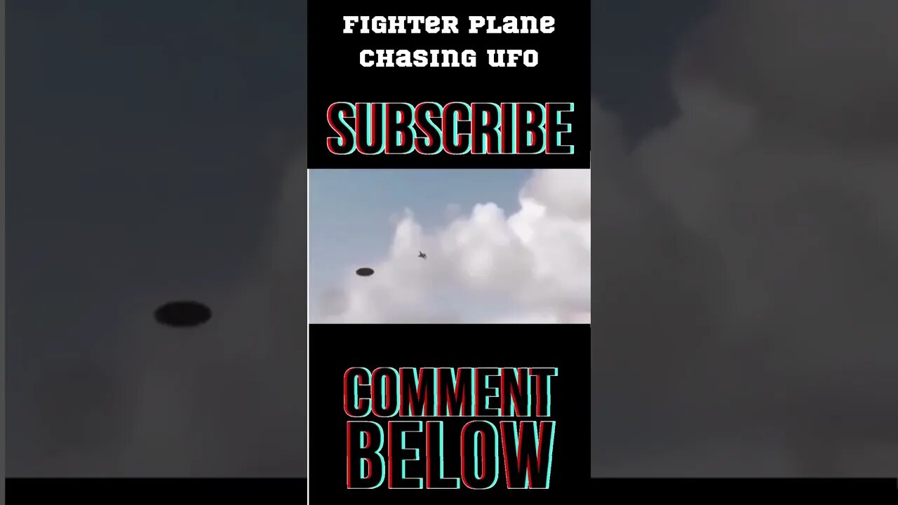 fighter plane seen chasing UFO