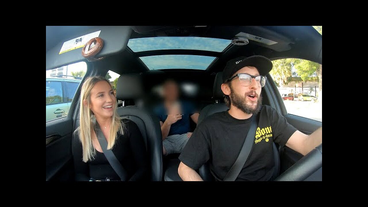 Uber Driver Raps Godzilla #godzilla #prank