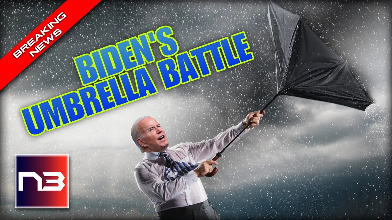 Biden's Umbrella Fail: Embarrassing Incompetence Exposed in Rainy Disaster!