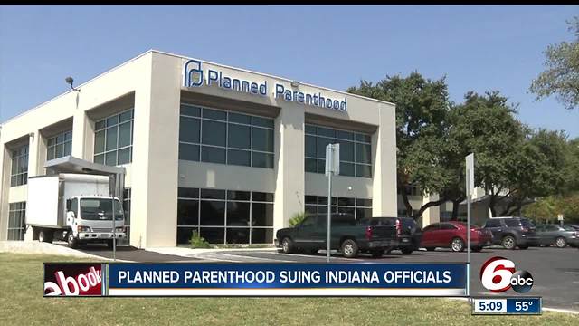 Planned Parenthood sues Indiana over new abortion rules