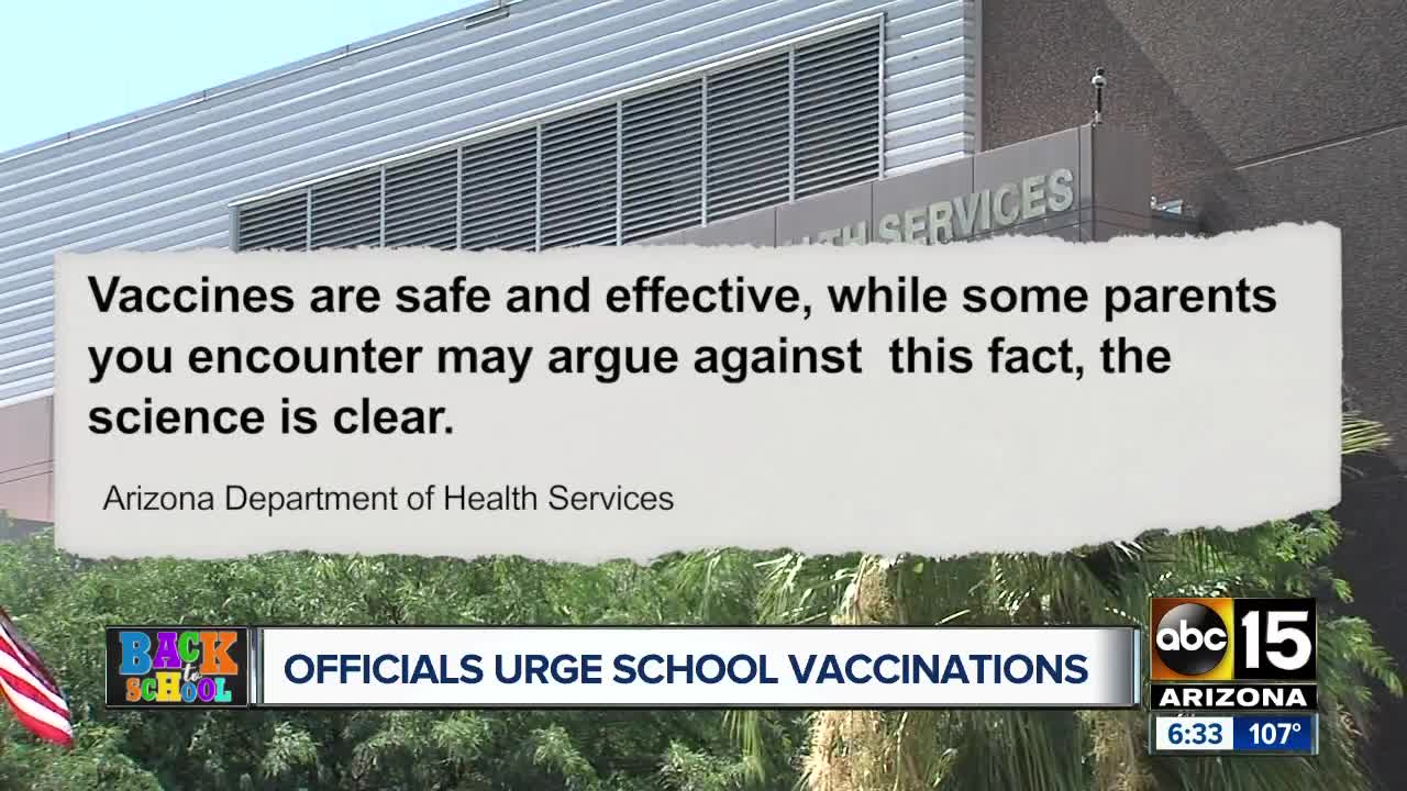 Two state agencies issue joint message to schools encouraging vaccinations