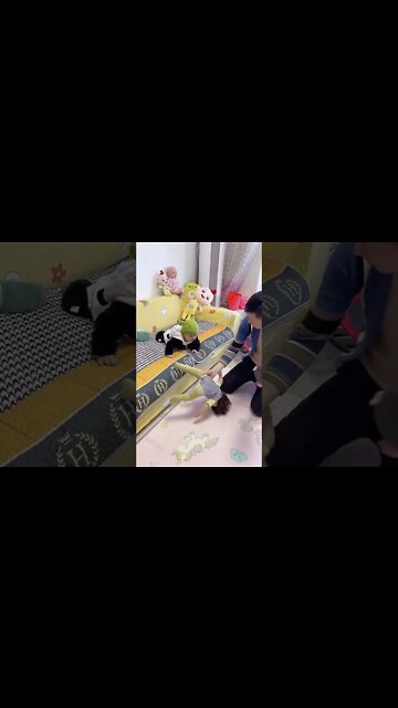 Cute adorable baby 🤩 funny baby playing, laughing, dancing, with mamma at home