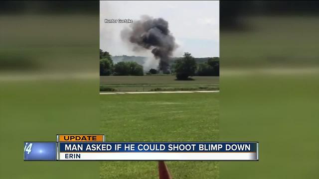 Man asked if he could shoot blimp down