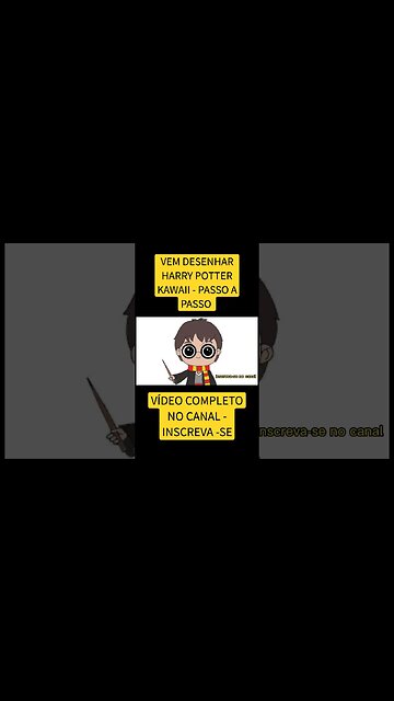 COMO DESENHAR HARRY POTTER KAWAII - FÁCIL #desenho #desenholivre #shorts #desenhofacil