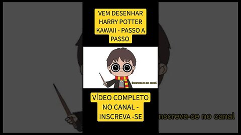 COMO DESENHAR HARRY POTTER KAWAII - FÁCIL #desenho #desenholivre #shorts #desenhofacil