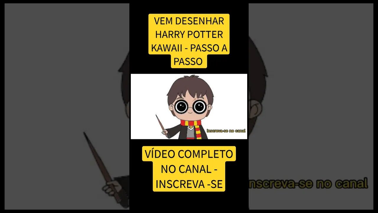 COMO DESENHAR HARRY POTTER KAWAII - FÁCIL #desenho #desenholivre #shorts #desenhofacil