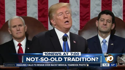 State of the Union prime time speech not that old?