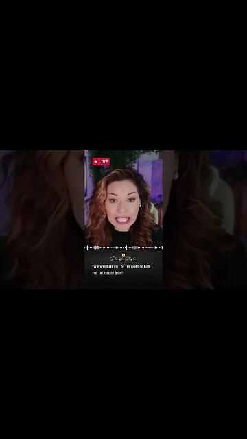 When you are full of the word of God, you are full of Jesus!