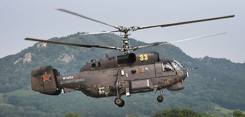 Kamov Ka-27M (RF-34154) "33 yellow" and Ka-27M (RF-34132) 42 "yellow" helicopters of the 289th