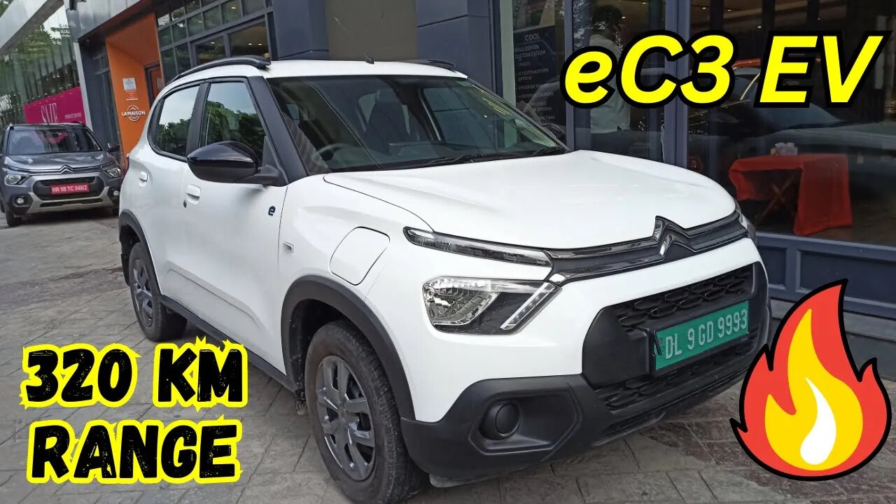 320 KM Range वाली EV🔥| Citroen eC3 feel EV 2023 Review❤️| Tiago EV का Competition😳|Karan Kumar Cars|