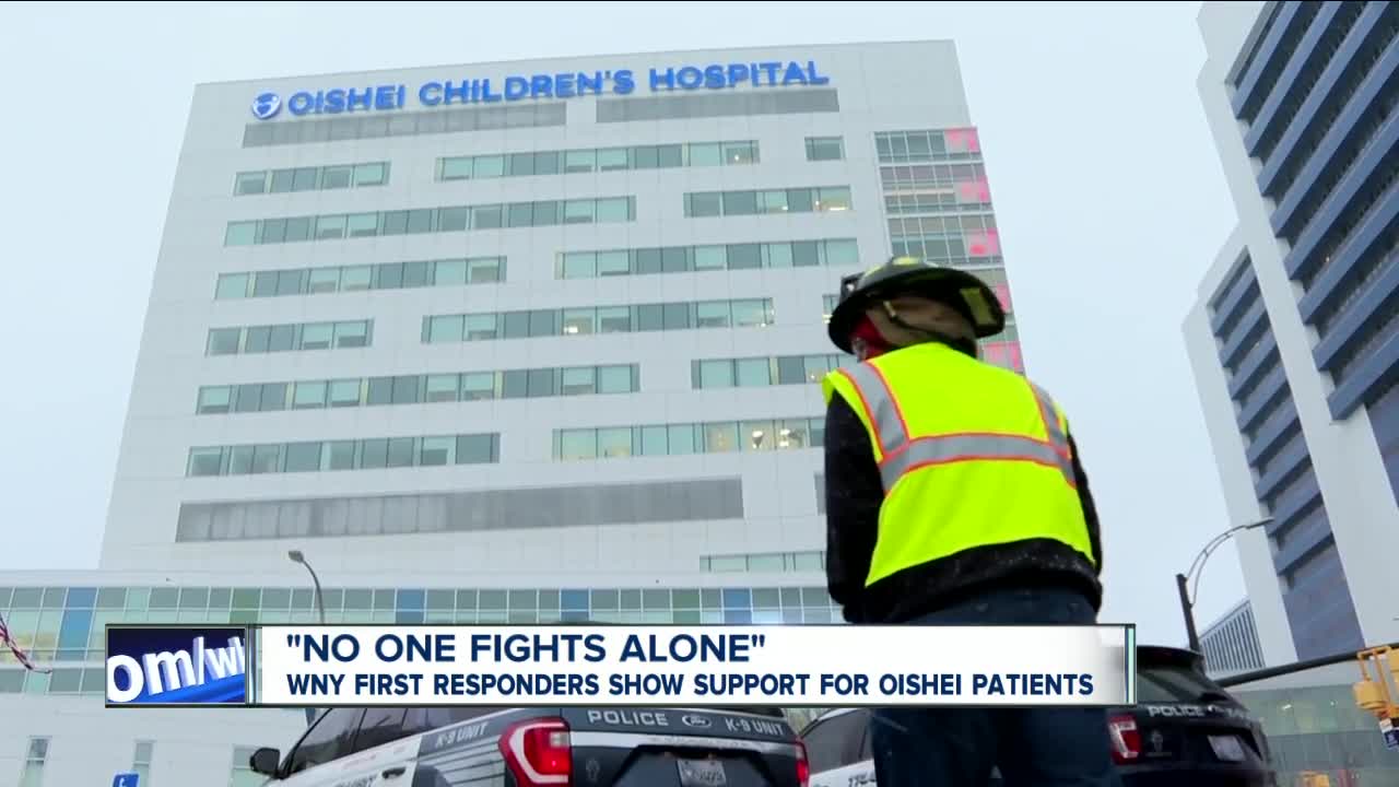 Lights of Love: Oishei patients get special Valentine's treat from law enforcement