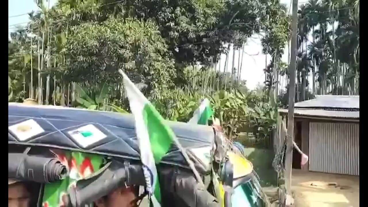 wrong Indian flag was kept rickshaw walaa. Indian flag is tricolour with orange,white and green